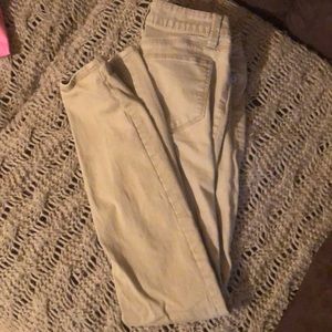 Khaki skinny pants